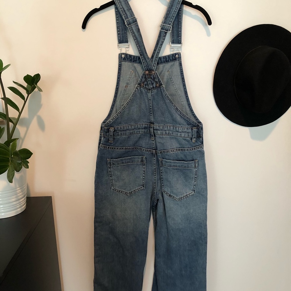 Free People slouchy cropper overall - Picture 2 of 4
